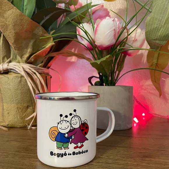 Bogyó és Babóca White Enamel Mug - Picture 3 of 5